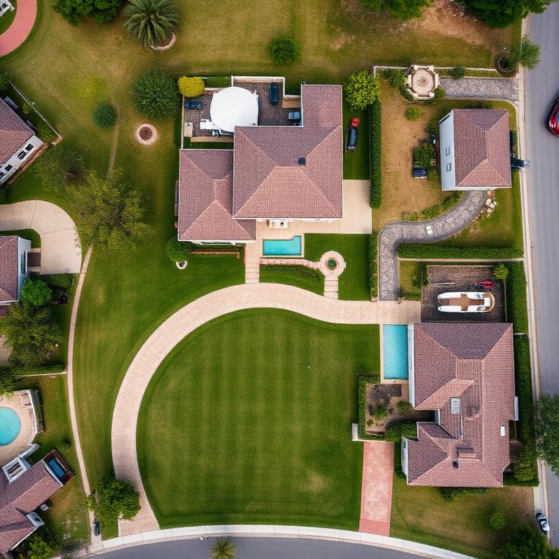 Willow Court Homes — aerial drone photography